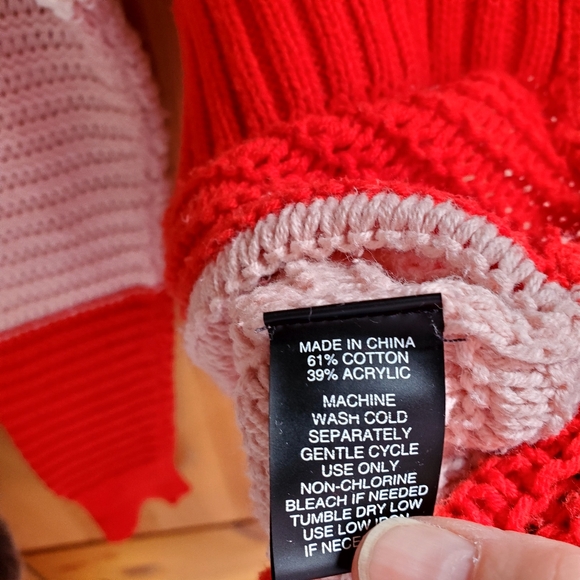 Vince Camuto Open Weave Colour Block Sweater size XS - Picture 4 of 5